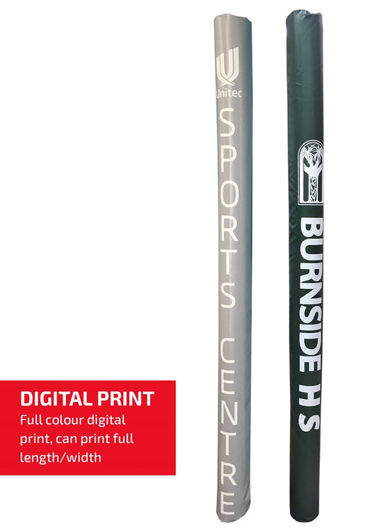 Netball Goal Post Pads (Pair) - 2m | Custom Digital print / colour