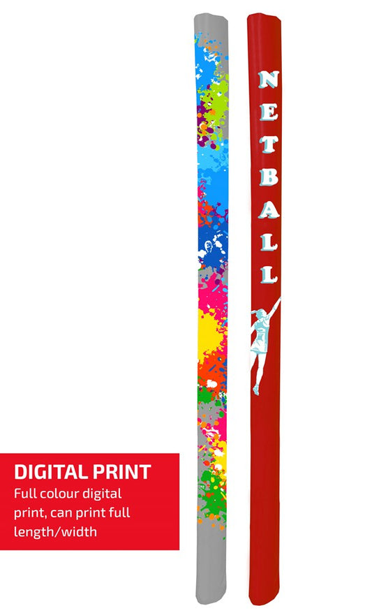 Netball Goal Post Pads (Pair) - 3m Custom Digital print / colour